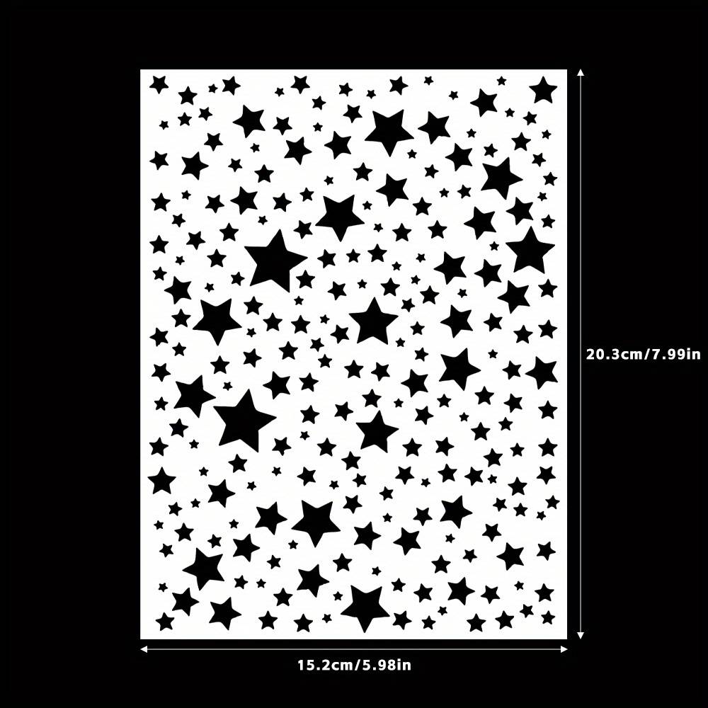 2024 Star Hollow Plastic Stencils For Mother's Day Card Making, Scrapbooking, Photo Album Backdrops, Holiday Cards, Gift Decorations, Graffiti Templates