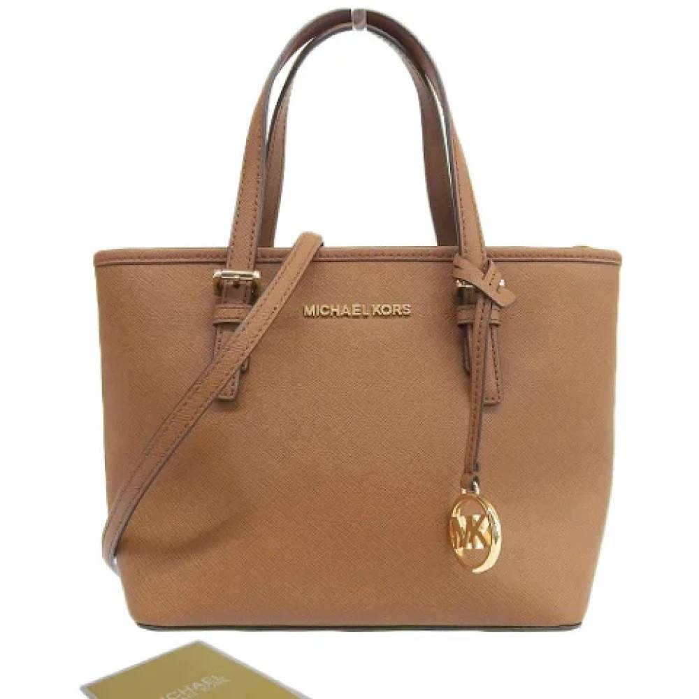 Michael Kors Pre-owned Pre-owned Laeder totes - Vintage - Dame - Brun - ONE SIZE - Uld