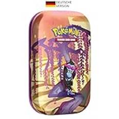 Pokémon-samlarkortspel: Mini-tin-box karmesin & lila – dimman of Sagen – Benesaru (2 boosterförpackningar och 1 klistermärkesark)