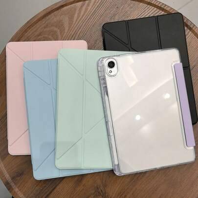 Skyddsfodral för Redmi Pad 2 11" surfplatta, bakpanel i högtransparent akryl, gratis DIY, snyggt och smart Y-format vikbart ställ, kompatibelt med Red (Multi-size)