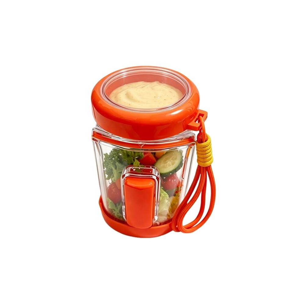 Salad Pod Portable Salad Jar with Leakproof Dressing Container for Meal Prep with Large Food Storage Container A