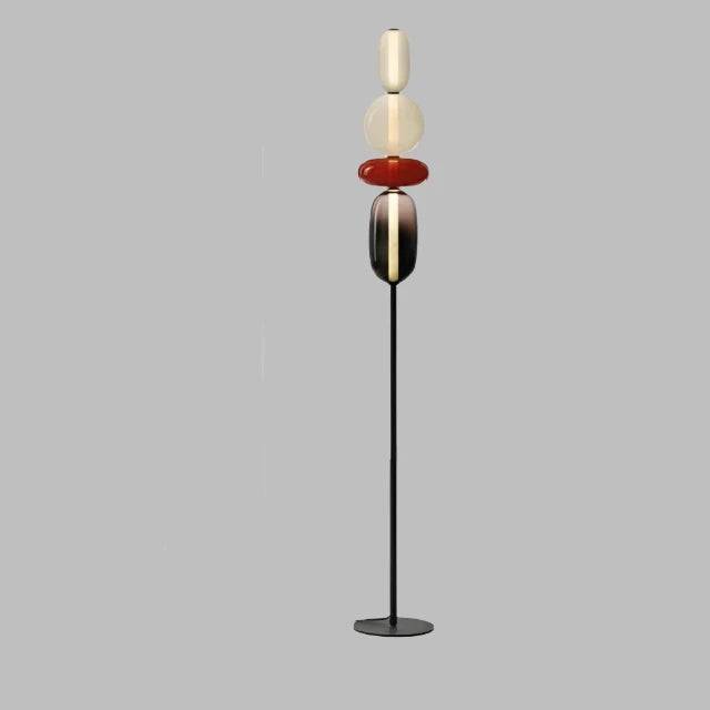 ChromaLuxe - Designer Golvlampa med Färgaccenter för en Sprudlande Atmosfär - Golvslampa 4 koppar C / Kallt ljus