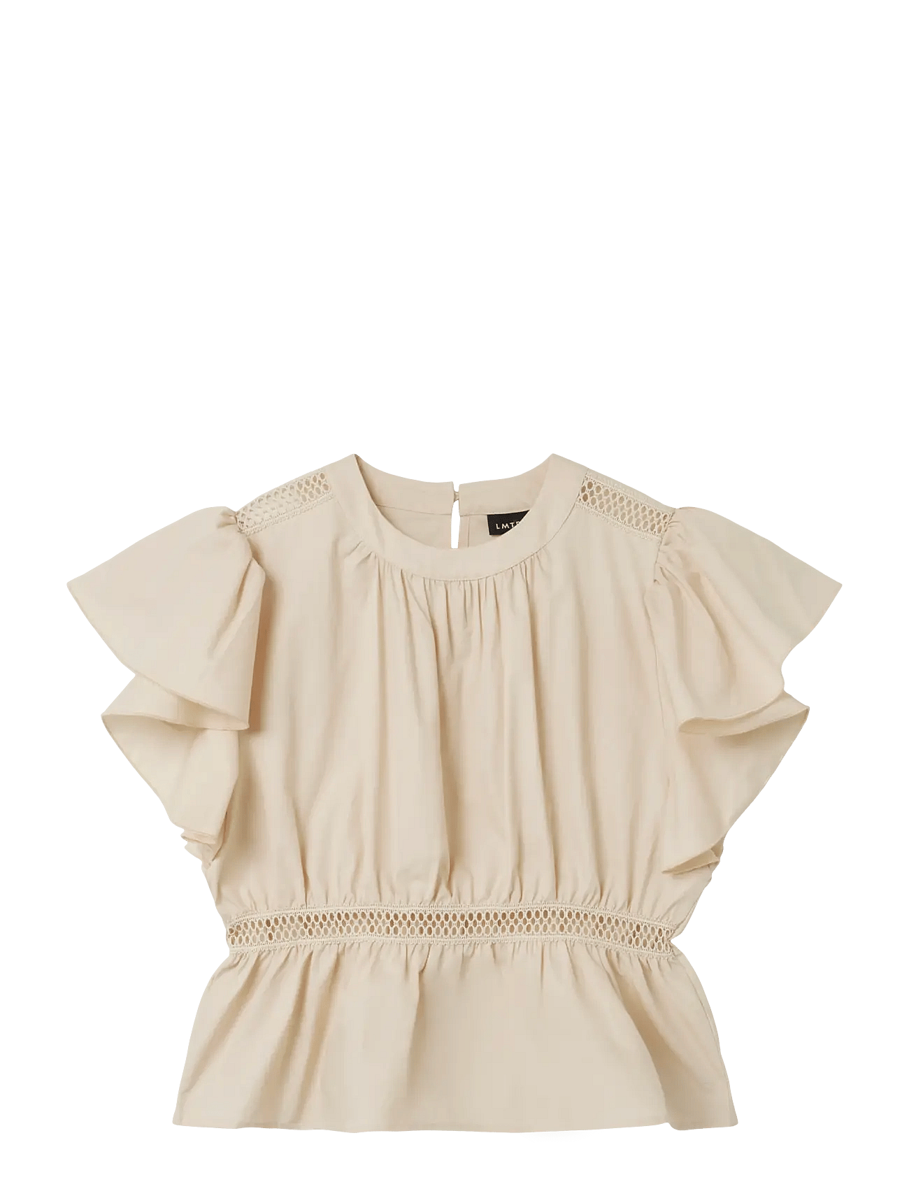LMTD Nlfhilles Caps Shirt | Cream | 134-140