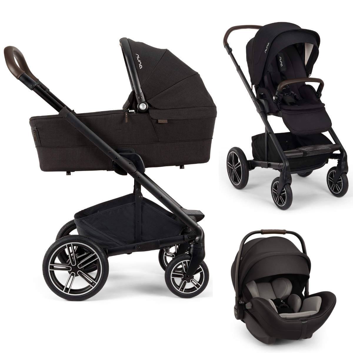 Nuna MIXX Next Stroller Set 3-in-1 incl. Nuna ARRA Flex i-Size Car Seat - Caviar