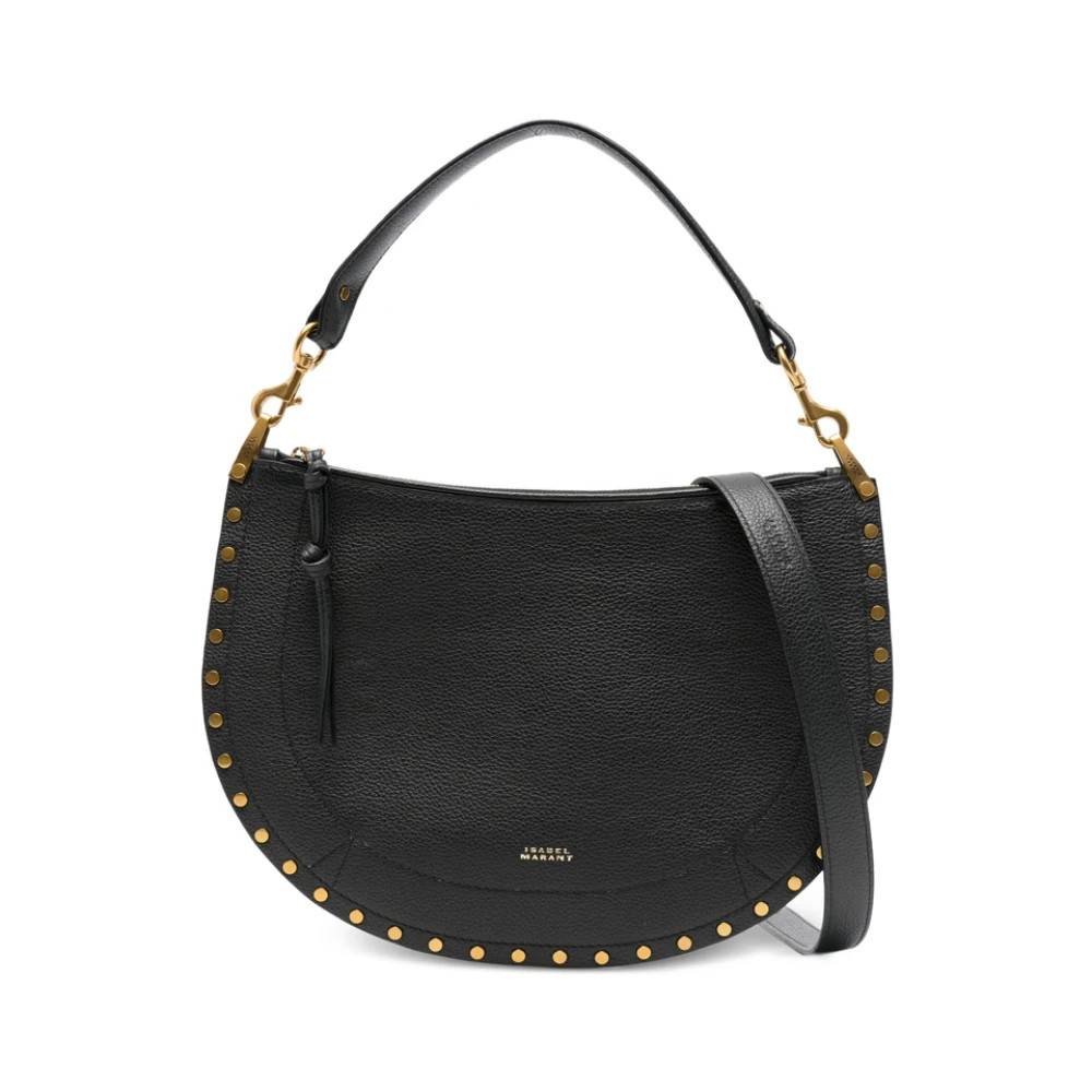 Isabel Marant Oskan Soft Zip Skuldertaske - Tasker - Dame - Sort - ONE SIZE - Uld
