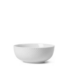 Lyngby Porcelæn Rhombe Bowl Ø15.5 Cm White Vit