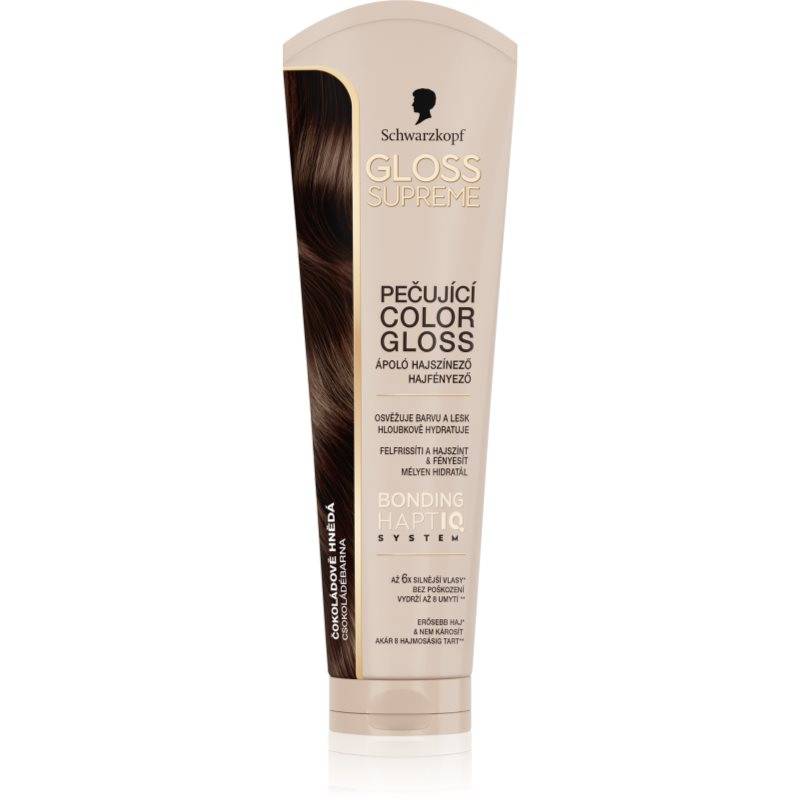 Schwarzkopf Creme Supreme Gloss färginpackning Tillför fukt och glans Skugga Chocolate Brown 145 ml