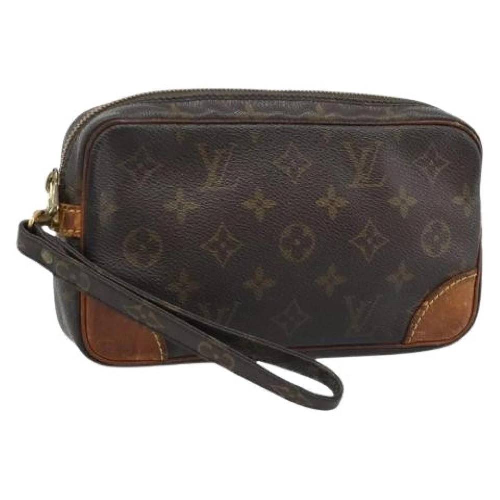 Louis Vuitton Vintage Pre-owned Clutch Taske - Vintage - Dame - Brun - ONE SIZE - Læder