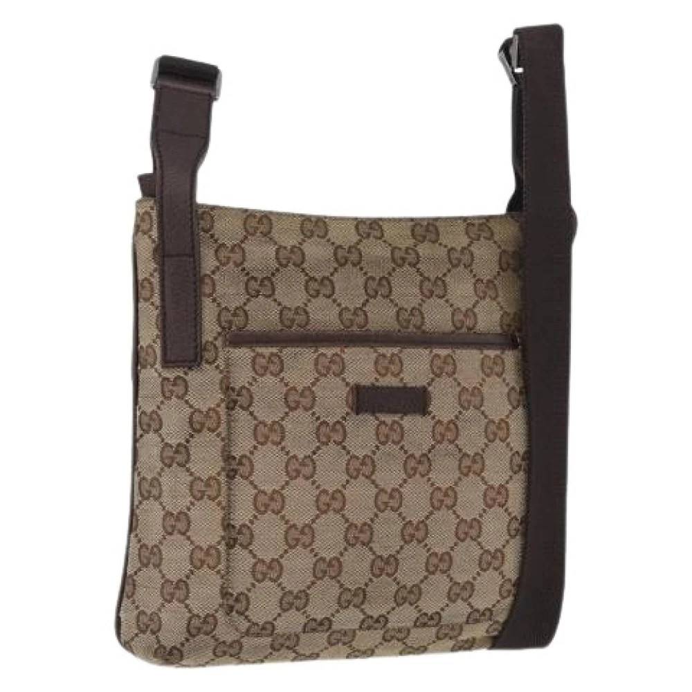 Gucci Vintage Pre-owned Vintage GG Canvas Skuldertaske - Vintage - Dame - Beige - ONE SIZE - Uld