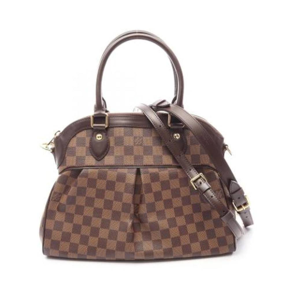 Louis Vuitton Vintage Pre-owned Vintage Canvas Håndtaske - Vintage - Dame - Brun - ONE SIZE - Læder