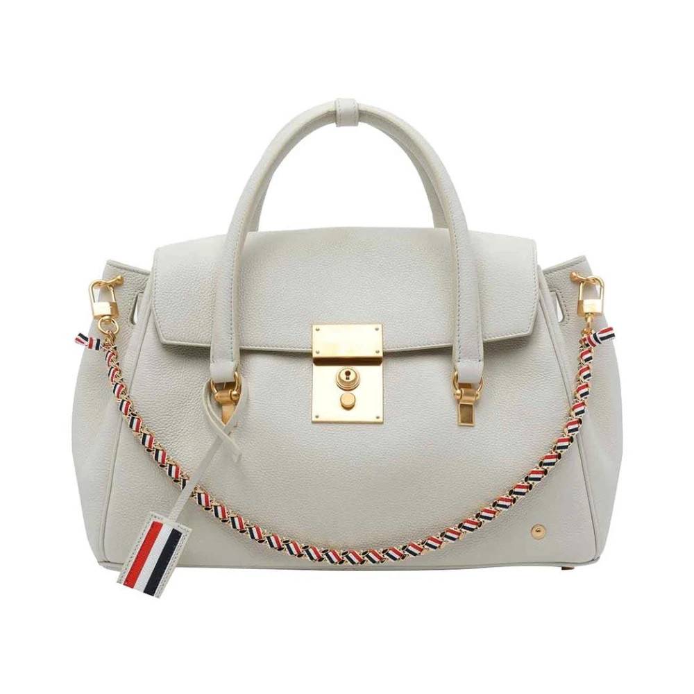 Thom Browne Bolton Bag - Tasker - Dame - Hvid - ONE SIZE - Uld