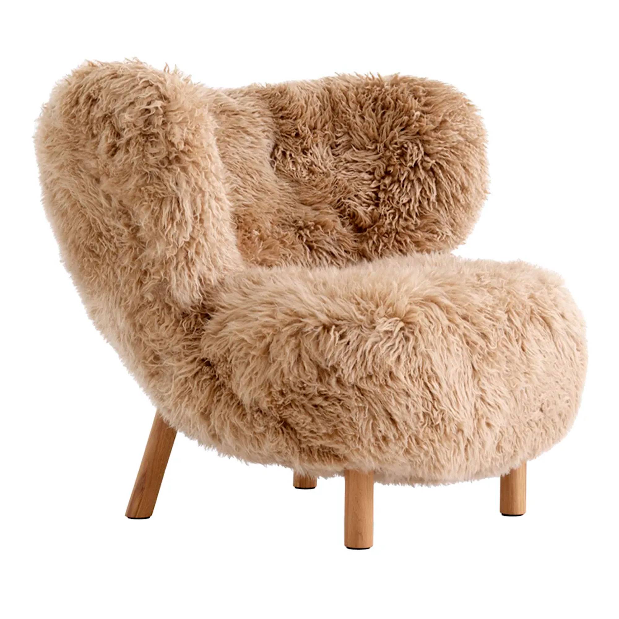 &Tradition Little Petra VB1 Lænestol Sheepskin Honey / Eg.
