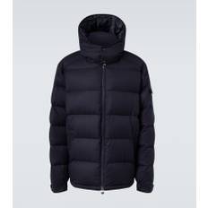 Moncler Montgenevre wool flannel down jacket - blue - L