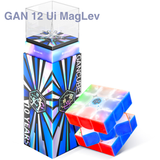 GAN 12 Ui MagLev 3x3 Transparent UV Smart Cube - 10th Anniversary Edition Grand Gift Set - Professorterning