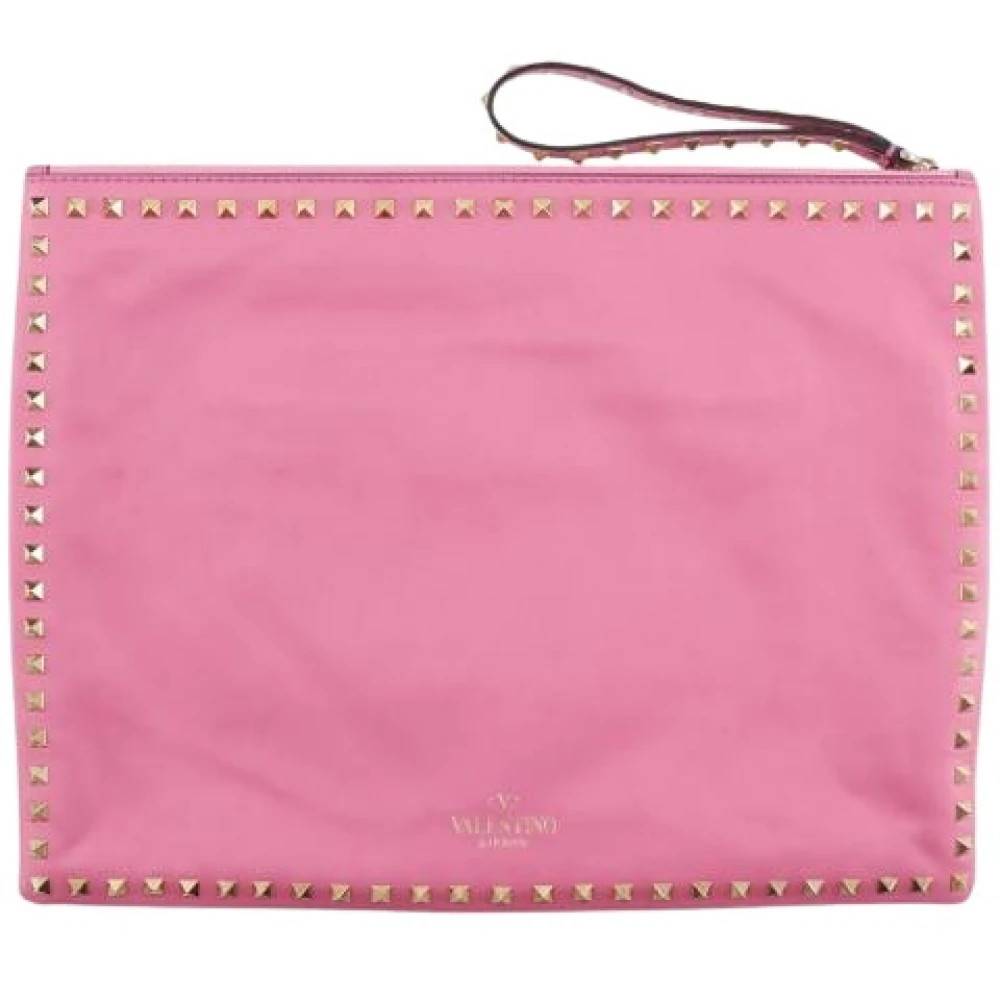 Valentino Vintage Pre-owned Vintage Clutch - Vintage - Dame - Lyserød - ONE SIZE - Læder