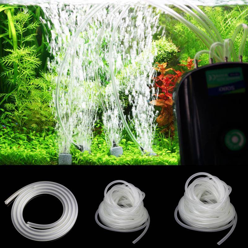1/5/10m akvarium silikon luftpump syreklar slang för akvarium 4/6 mm