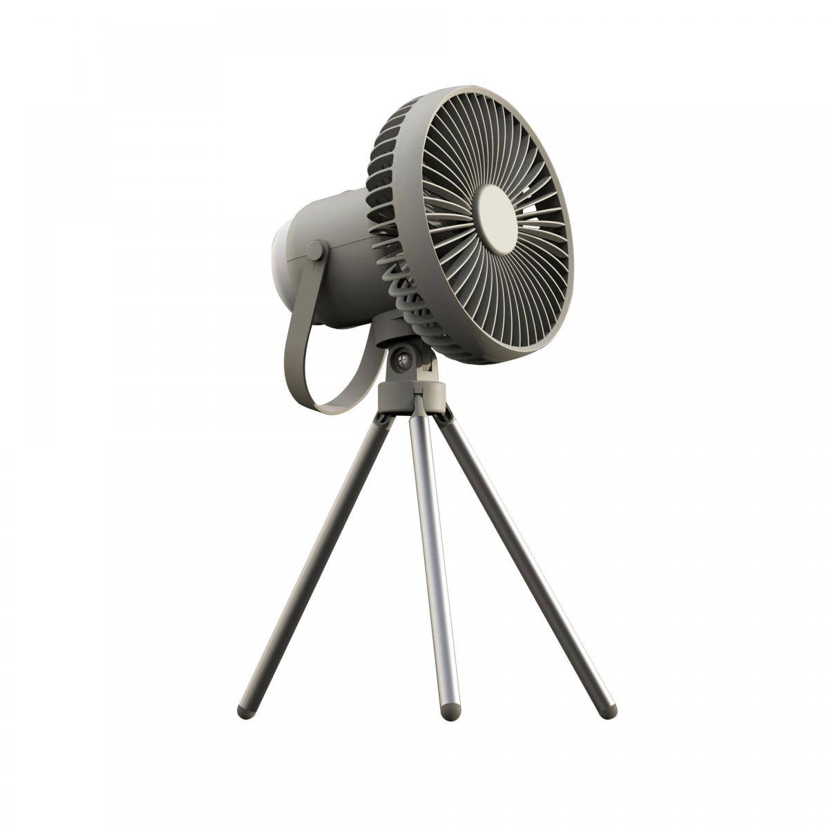KENTFAITH Camping Fan with LED Light, Three Wind Speeds, 8000mAh Rechargeable Battery Powered, with Detachable LED Light and Hook