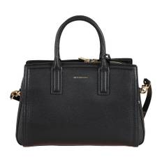 Michael Kors, Taske, Dame, Sort, ONE SIZE, Læder, Sort Hammert Læder Satchel Taske