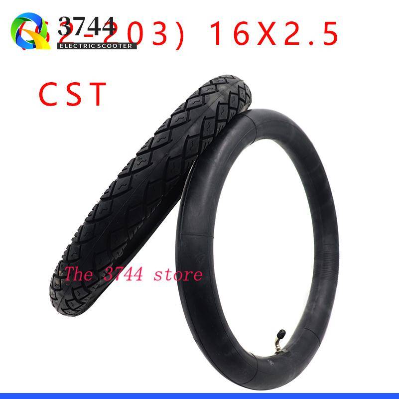 CST 16*2.5 Tyre 62-305 16x2.50 Tire and Inner Tube Fits Small BMX, Kids Bikes, Electric Bikes (E-Bikes) Scooters Accessories