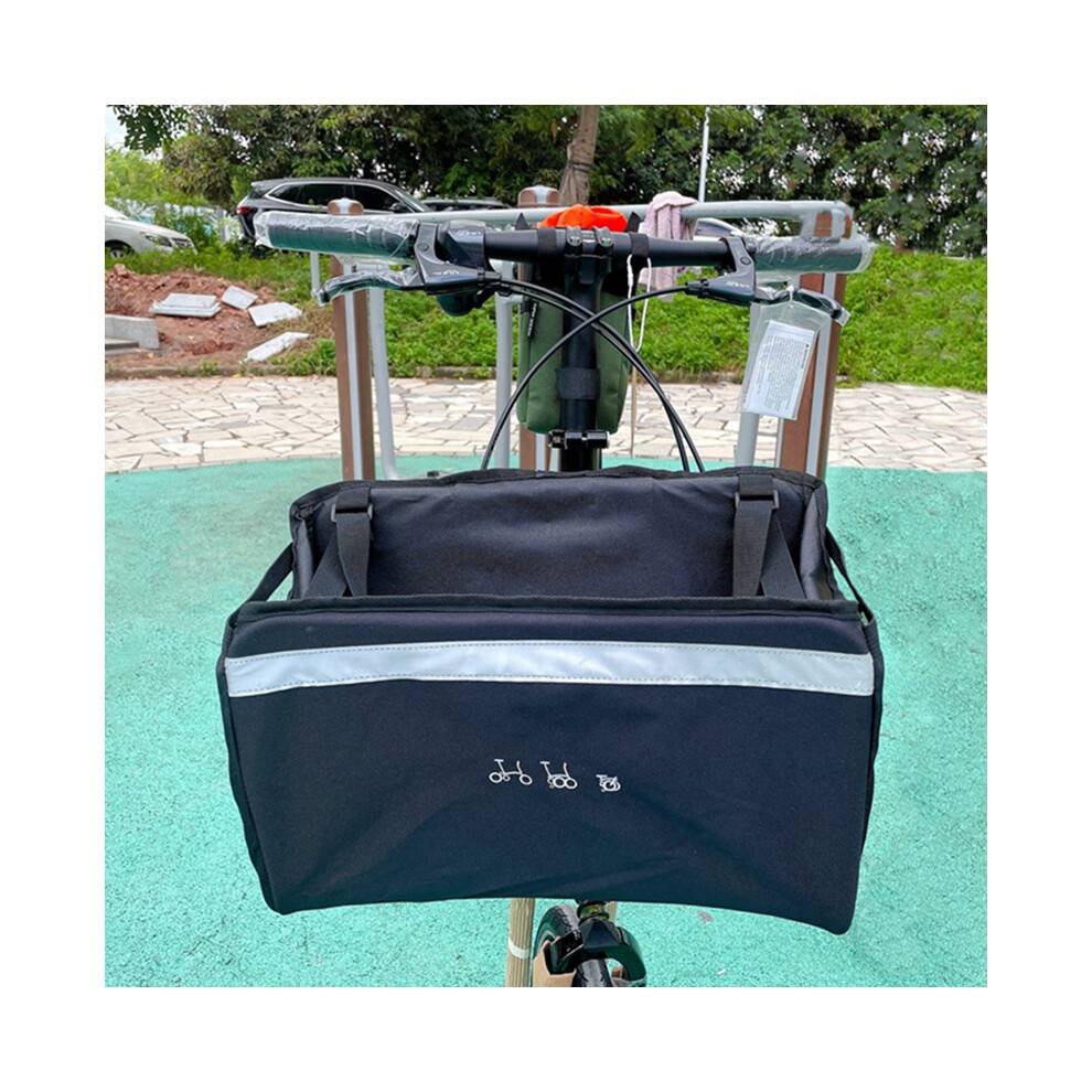 For /Birdy Folding Bike Front Bag Basket Bag Bicycle Vegetable Basket Bicycle Accessories