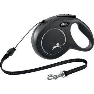 Flexi Hundkoppel New Classic lina S, 5 m, 12 kg - svart