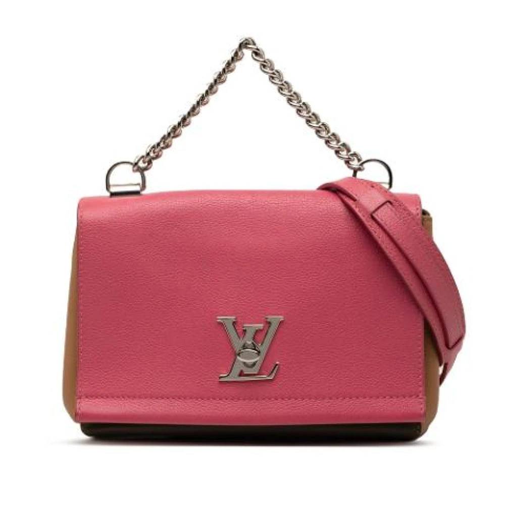 Louis Vuitton Vintage Pre-owned Lock Me II BB - Vintage - Dame - Lyserød - ONE SIZE - Læder
