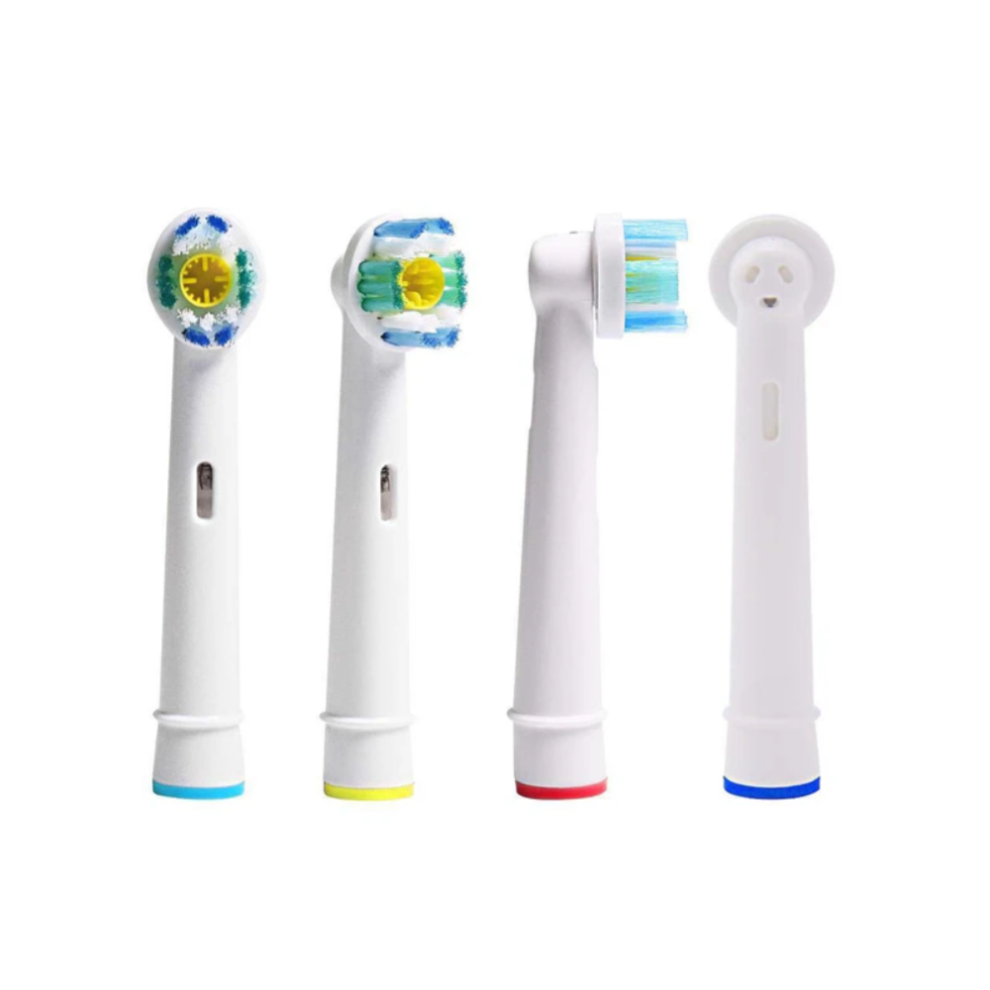 Tandbørstehoveder, Oral-B kompatibel, dobbelt ren børsterotation, til Oral-B Braun elektriske tandbørster, bevægelige børster der oscillerer,.
