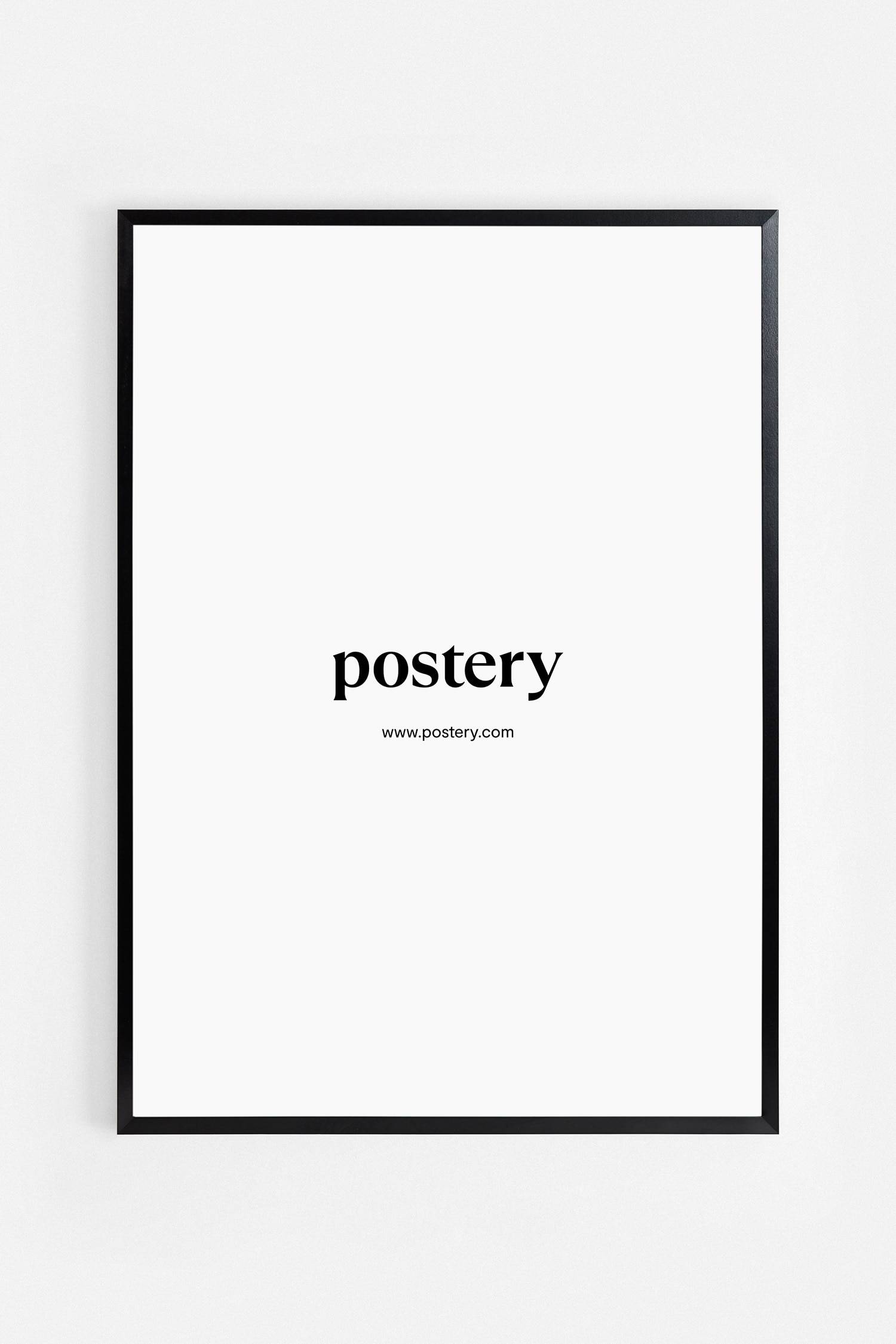 Postery - Tavelram Trä - Wood Svart - size: 70x100 - Wood Black (70x100)