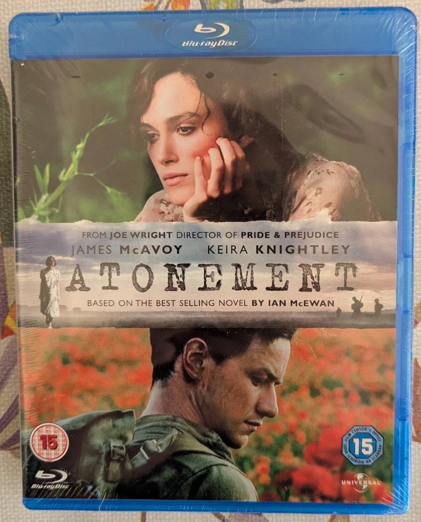 Atonement BluRay (2010) Keira Knightley Joe Wright Brand New