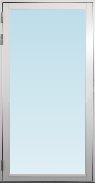 Svenska Fönster SF altandörr utåtgående 1080x2080mm höger helglasad, insida trä utsida trä, 3-glas, härdat in och utsida (11x21)
