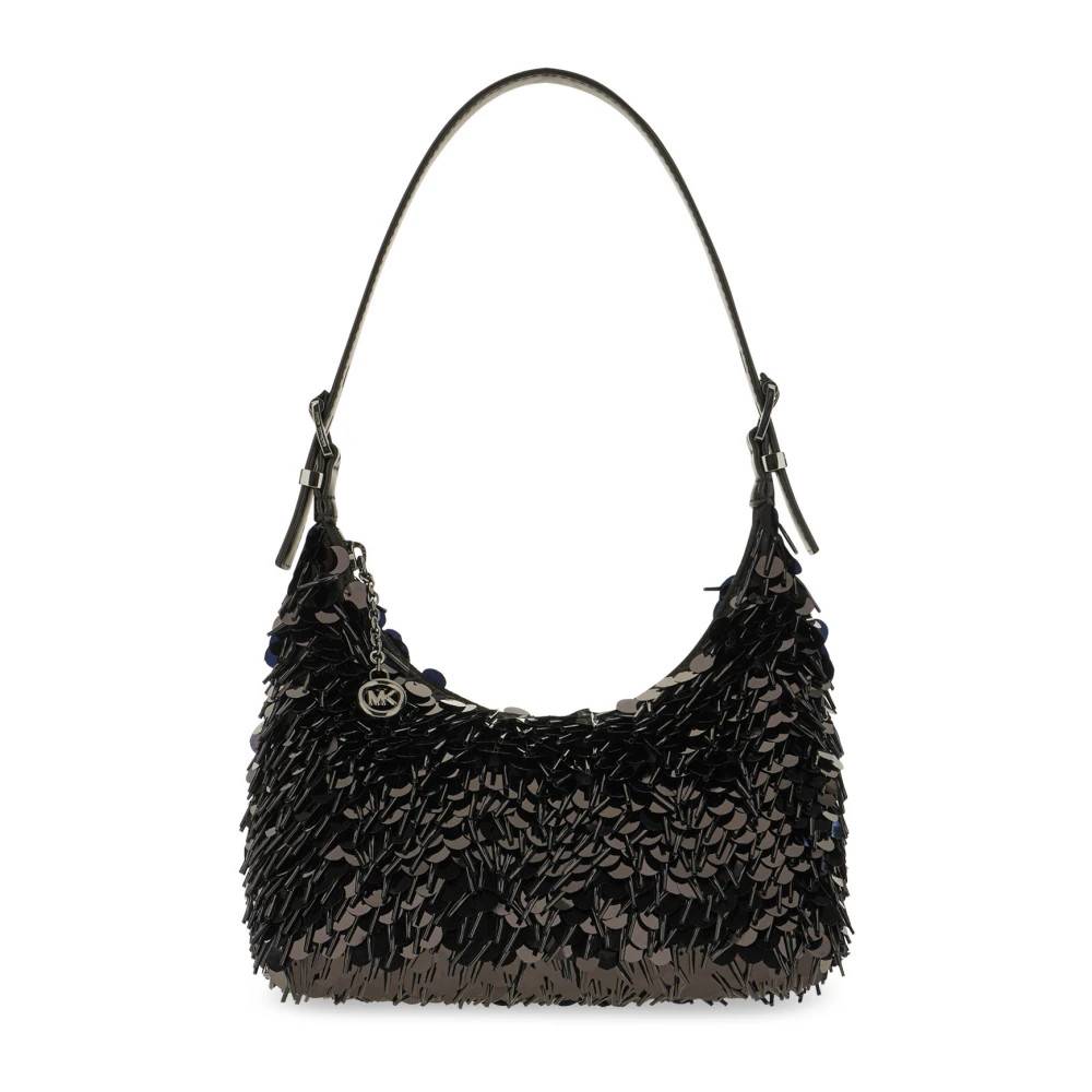 Michael Kors Nolita Small Paillette Embellished Pochette - Tasker - Dame - Sort - ONE SIZE - Uld
