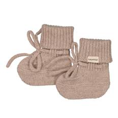 MarMar Tofflor - Ull - Stickad - Abootie - Alpaca Melerad - MarMar - 2-4 mån - Tofflor
