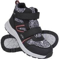 Mountain Warehouse Barn/Kids Jupiter Adaptive Vandringskängor med leopardmönster (Monokrom)