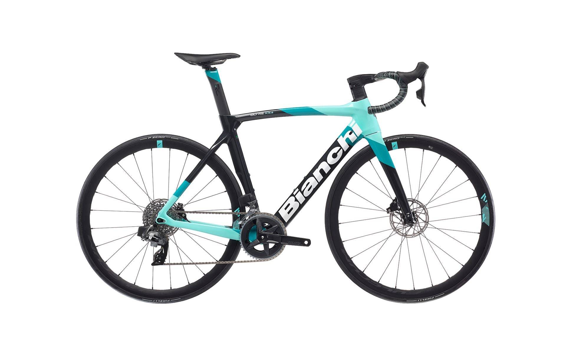 Bianchi Oltre XR4 2022 - SRAM Rival AXS 2x12sp - Fulcrum Racing 400 DB - 017 / 47 / xc - graphite race/sfumature di celeste ck16