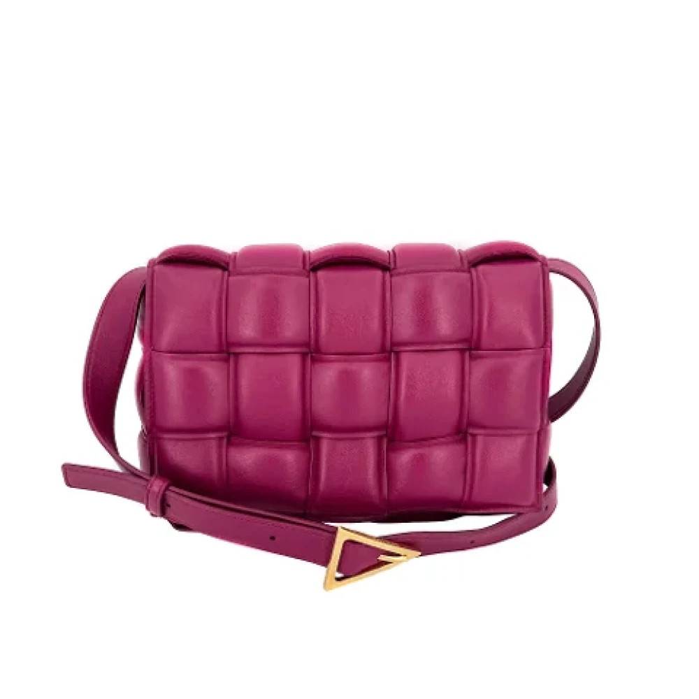 Bottega Veneta Vintage Pre-owned Læder Crossbody Taske - Vintage - Dame - Lilla - ONE SIZE - Læder