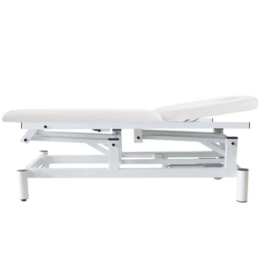 Massage-Expert Stationær elektrisk massagebriks - 190 x 62/70 cm. - 2 zoner Hvid