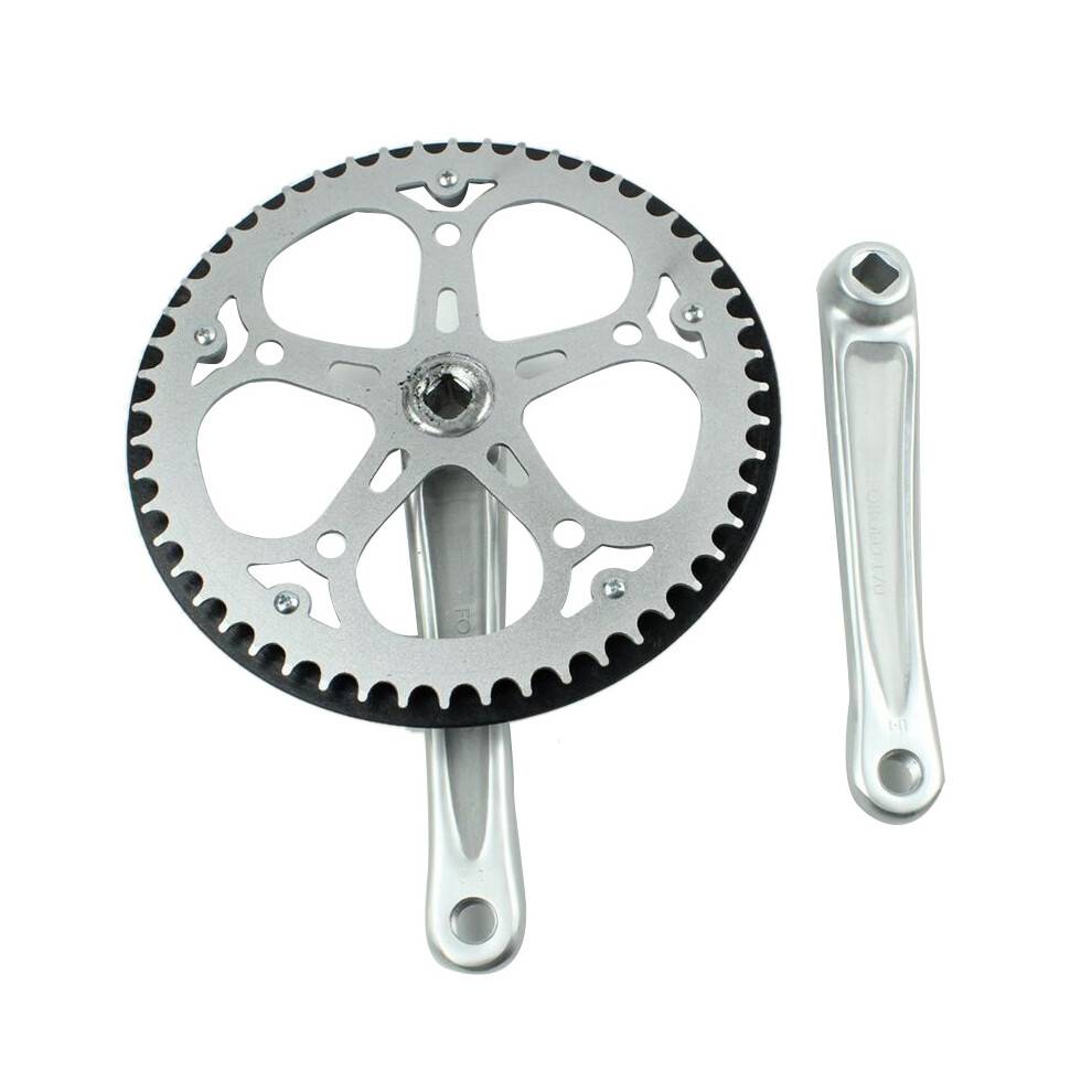 Folding Bike Crankset 52T Square Hole 170mm CNC Crankset Bicycle Crank Set Sprocket