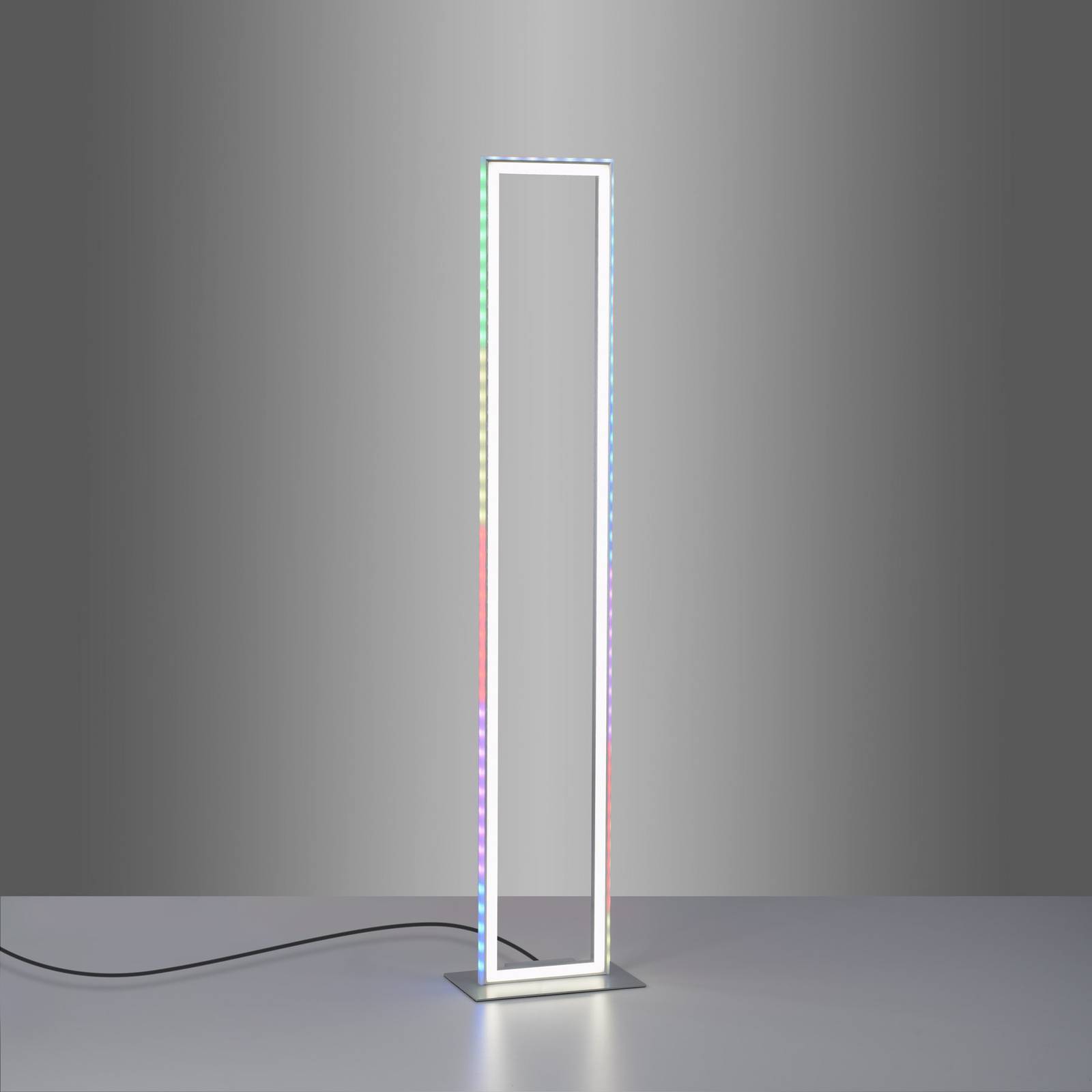 JUST LIGHT. GmbH Golvlampa Felix60, dimbar, Aluminium / grå / zink, Vardagsrum / matsal, Aluminium / grå / zink, Modern, Golvlampa