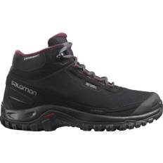 Salomon Women's Shelter ClimaSalomon Waterproof Black/Ebony/Wine Tasting, 42 2/3