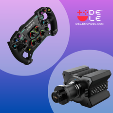 MOZA R9 V2 Direct Drive Wheel Base + MOZA GS V2 Steering Wheel (Leather) - BUNDLE
