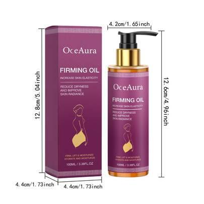 100 ml OceAura fastande kroppsolja, förbättrar hudens elasticitet, minskar torrhet, ökar hudens lyster, återfuktande, lyftande, mjukgörande kroppsvård