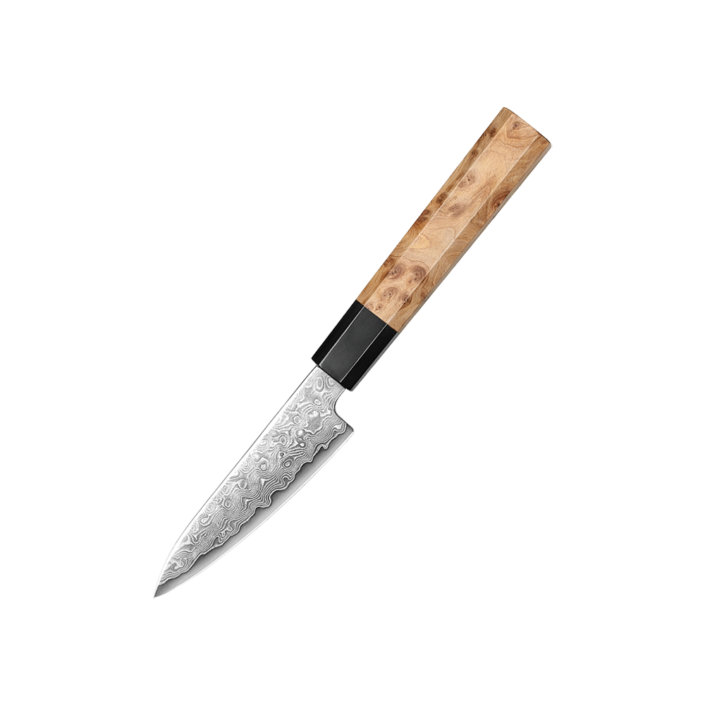 Ao bōzu | Paring 105 mm | Japansk urtekniv | Blue 2 / Aogami 2 & Damaskus49.