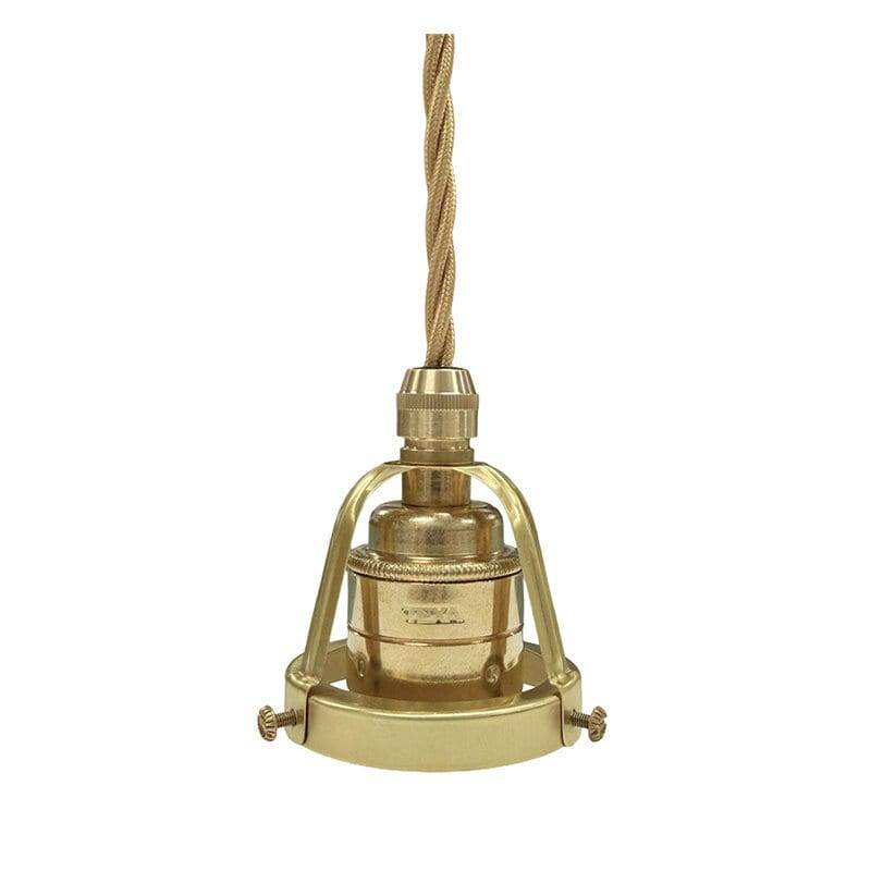 Texa Design Upphäng 116 E27 mässing/guld tvinnad kabel