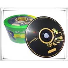 Dubbel svart cd inspelningsbar 700mb 80 min 52x 50 st