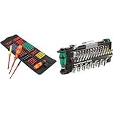 Wera 05006617001 Kraftform Kompakt VDE Big Pack 1, 26-teilig & 05056490001 Bit-Sortiment, Tool-Check PLUS, metrisch, (39 Stück)1er Pack