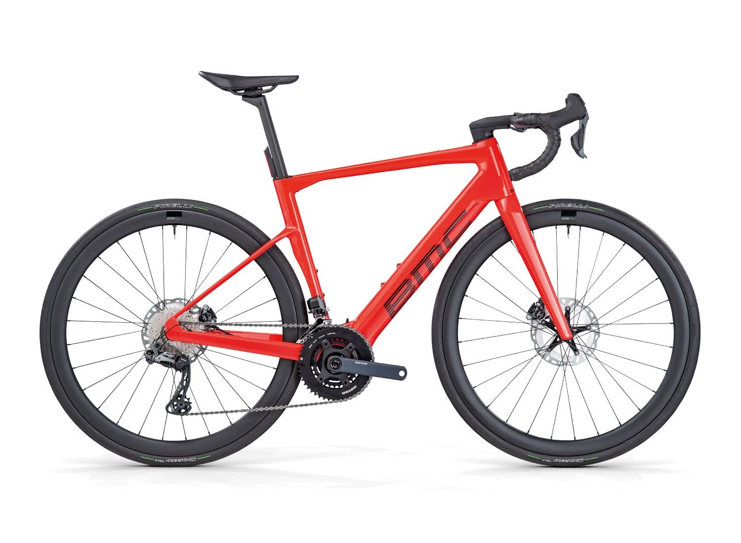 BMC Roadmachine 01 AMP TWO 2024 - Shimano GRX Di2 11sp - CRD-400 Carbon - 143 / 51 / NEON RED / BLACK