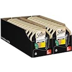 Sheba Classics in Pastete – Katzenfutter als Pasteten mit feinen Stückchen – Ente und Huhn – Getreidefrei – 22 x 85g