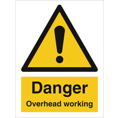 Danger overhead working - Plast - 200 x 150 mm