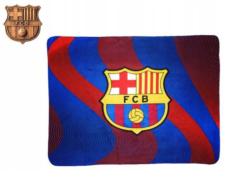 Fc Barcelona Fleece Blanket 120 X 150 Blanket Barca Lewandowski