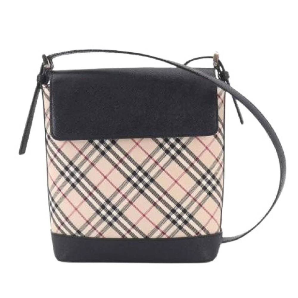 Burberry Vintage Pre-owned Canvas Shoulder Bag - Vintage - Dame - Beige - ONE SIZE - Uld